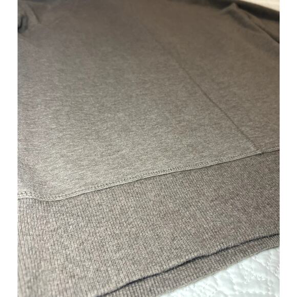 LL Bean Size Small Petite Cowl Neck Pullover Sweatshirt Heather Brown/Gray - Picture 6 of 9